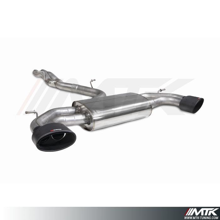 Catback avec tube intermédiaire  Audi RS3 berline 8V inclu modeles avec FAP
